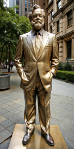 statue of Stephen Sondheim