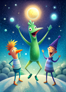 Phineas, pherb and the Grinch celebrating a goal
