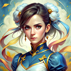 emma watson with chun li attributes