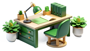 desk for relaxed, stress-free learning