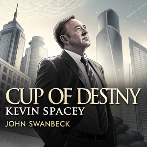 Film poster for 'Cup of Destiny'. Kevin Spacey starring as a charismatic businessman. Directed by John Swanbeck