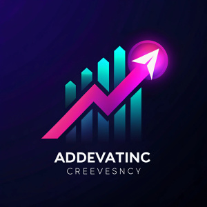 an advanced creative logo for an adverting agency indicating growth