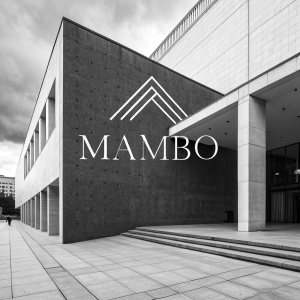 Sophisticated logo for Bogota Museum of Modern Art (MAMBO). Modern design, monochrome palette