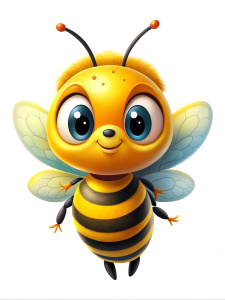  a cute bee clipart