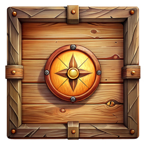square wooden plank, wooden amulet of Fortune, China