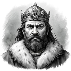 Nordic Surt - Ruler of Muspellsheim - perfect realistic art, high-definition grey and black, white background tattoo design