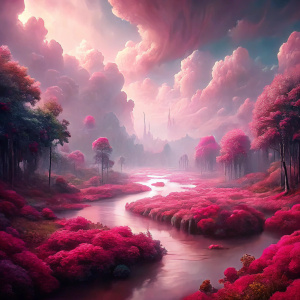 pink and bordo Fabulous realistic amazing river dreaming pink and burgundy background