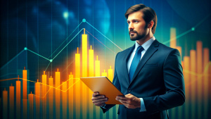 Banking business, finance and investment concept. Businessman analyzing market data, financial graph report, economic growth, business strategy, planning and solution, risk management