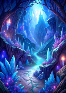 Cave of crystalline secrets.