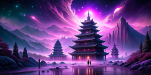business of China and Russia, purple color, pink color, no people