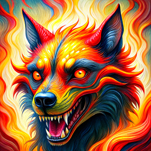 The evil demon dog-bear