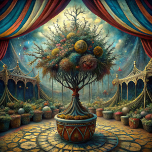 circus dead bush plant