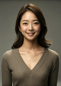 1girl, 23-year-old Korean actress Jisoo Kim Ji-soo, with straight brown hair, a single hole in a deep V sweater, collarbone, 45° face looking at the audience, ((perfect body proportions)), ((full body view: 1.5)), Grinning, deep shadows, gray background, <lora:DetailedEyes_xl_V2:1>, chest:1:3, ((Ultra High Resolution: 1:2))<lora:neg4all_bdsqlsz_xl_V7:1>, (Super Delicate Oval Face)) , ((Beautiful eyes with long eyelashes)),((Real quality)),((Leica RAW photo)),64k,((Fidelity: 1.4)), ((Super-real f