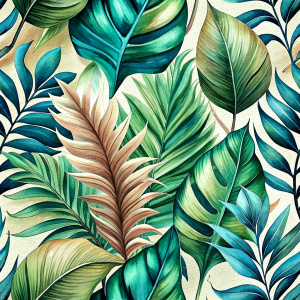 
Tropical leaves  design ,solıd backgraund .laying repead.

