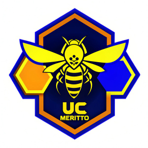 UN LOGO QUE DIGA MERCADITO UG, USA FIRGURAS COMO PANELES DE ABEJAS