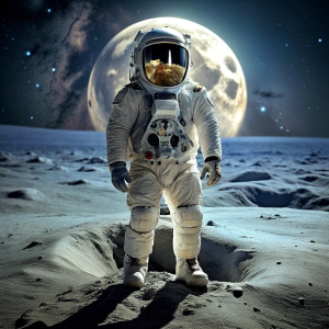 Astronaut on Moon