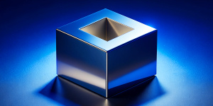 silver award cube