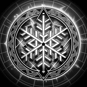 viking ragnar vegvisir symbols pattern - perfect realistic art, high-definition grey and black, white background 