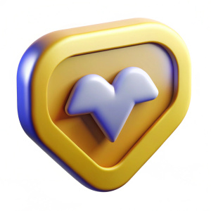 3D High cholesterol Icon for mobile and web interface, 3d Icon Design
