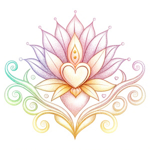 LOGO of Magic of Abundance of Love website reflects magic, abundance and love in a creative and exclusive style combining in light tones.