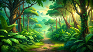 a tropical forest



