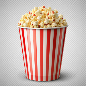 popcorn bucket, transparent background png