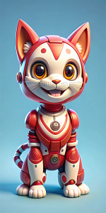 A robot cat smile from Tesla