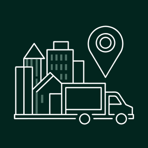 minimal and simple symbol for relocation services