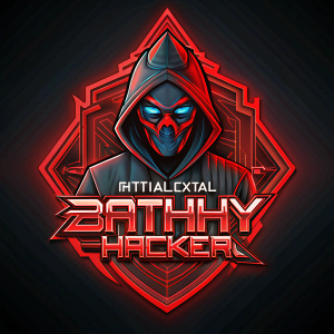 Crear un logo para un hacker ético y que sea en 3d, de colores rojo, negro y sin fondo. Sin texto