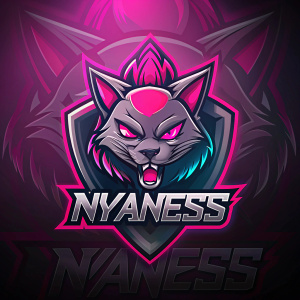 gaming logo with nick ,,NYANESS"
