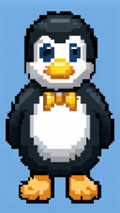 Tux the penguin for game sprites