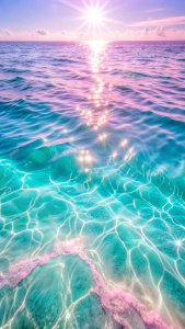 нежная морская вода искрится на солнце крупным планом вид сверху