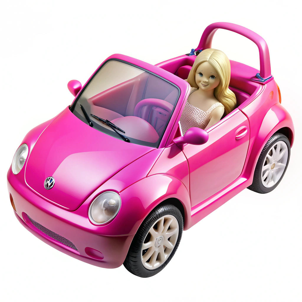 Barbie car png on white background - Recraft