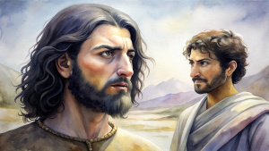 In the Bible, in ancient times, the black-haired king Ahab called his retainer black-haired Obadiah, and the two were talking.