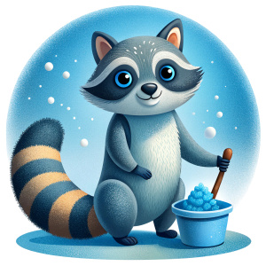 raccoon cleaner wipes dust