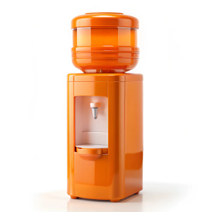 orange  water cooler isolated  on white background