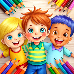 colorear niños
