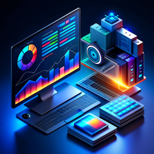 Software real-time integration with measuring devices with dark background