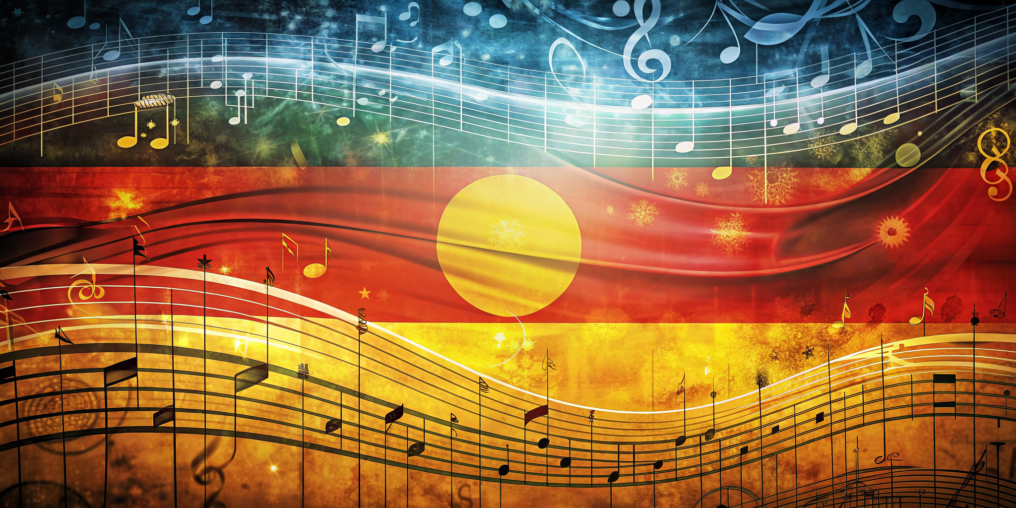 background picture on the theme of German music, 