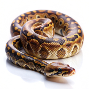 Python snake on white background - Recraft