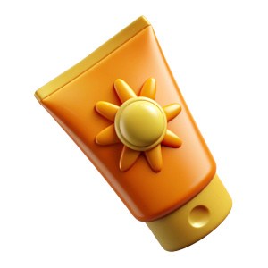 sun lotion tube