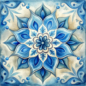 Ceramic tile, India white background