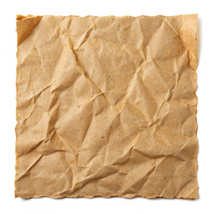 of kraft paper or cardboard texture on white background