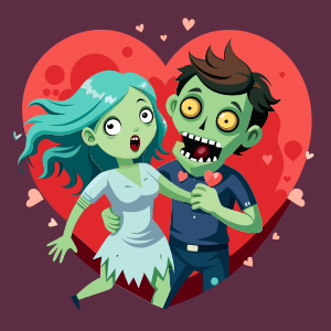 love zombies scary 