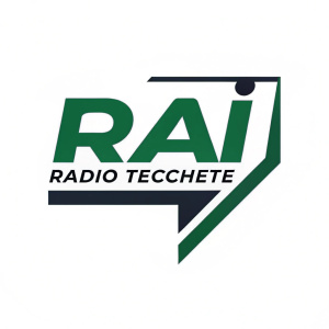 New logo design for RAI Radio Tecchete. Bold, modern font in green and black on white background.