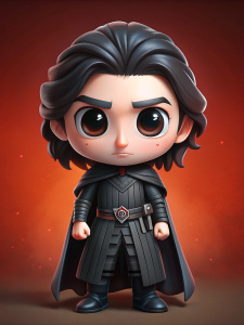 STAR WARS Kylo Ren,  ESTILO CHIBI PIXAR