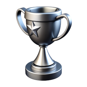 SIlver
trophy transparent background.
