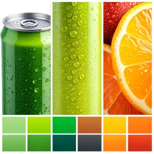 1. Color palette:

Bright and energetic colors such as orange, green and yellow to emphasize freshness and dynamism.
2. Background:

Use a bright, clean background to highlight design elements.
You can add subtle texture to give the packaging a sense of energy and movement.
3. Printing house:

Choose a modern and stylish font for the name "Energy Drink".
Text effects that resemble splashes or sparkles can add dynamism.
4. Fruit Picture:

Add images of hyper-realistic mango, pineapple and other f