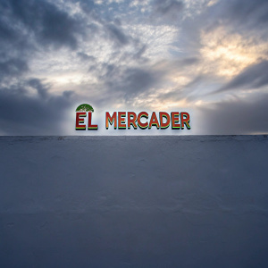 El Mercader brand logo. Vibrant colors against white backdrop.