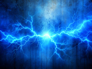 Electric blue textured gradient background